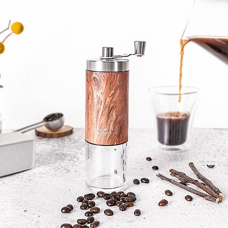 Manual Coffee Grinder - Conical Burr, Stainless Steel Hand Crank Coffee Mill V1263-JX-4417