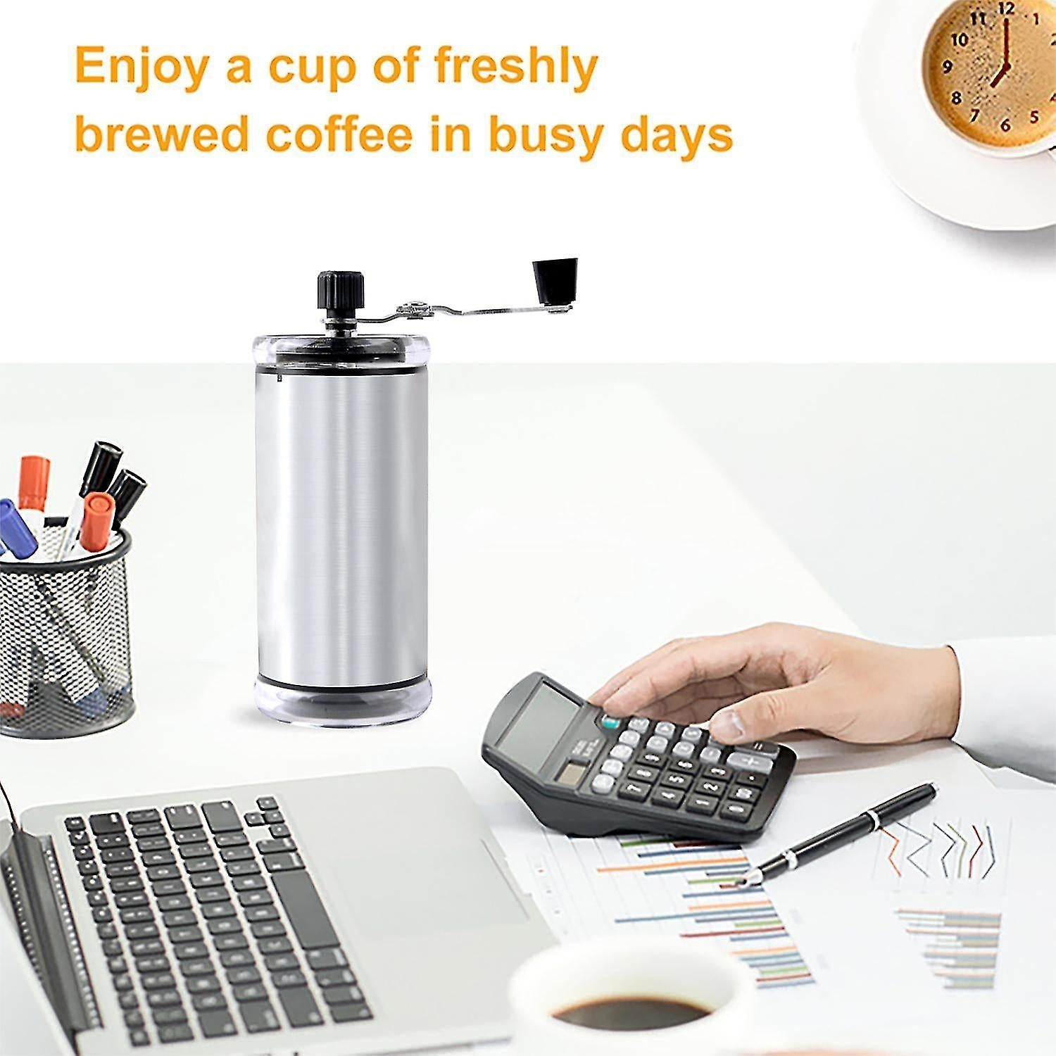 Manual Coffee Grinder - Hand Coffee Mill Bean Grinder for Drip & French Press V1263-JX-4418
