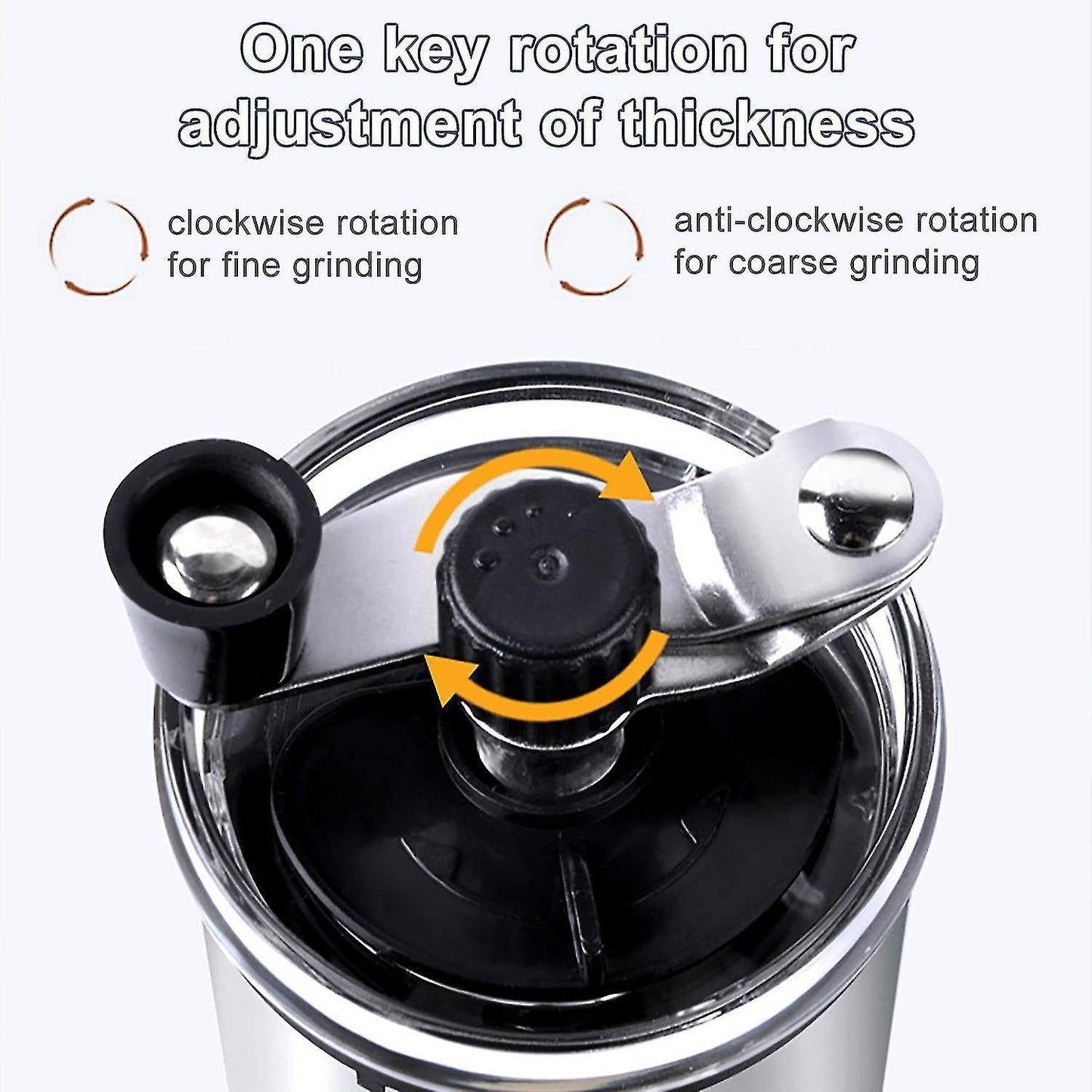 Manual Coffee Grinder - Hand Coffee Mill Bean Grinder for Drip & French Press V1263-JX-4418