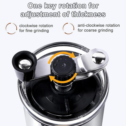 Manual Coffee Grinder - Hand Coffee Mill Bean Grinder for Drip & French Press V1263-JX-4418