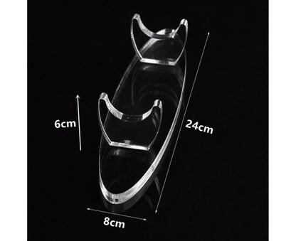 Showing Stand Sturdy Decorative 8mm Acrylic Durable Display Stand for Living Room-Transparent V1263-JX-442
