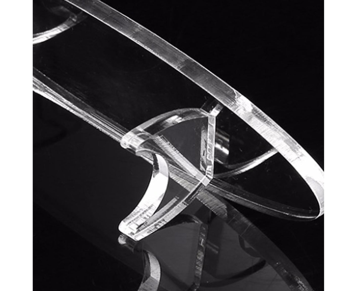 Showing Stand Sturdy Decorative 8mm Acrylic Durable Display Stand for Living Room-Transparent V1263-JX-442