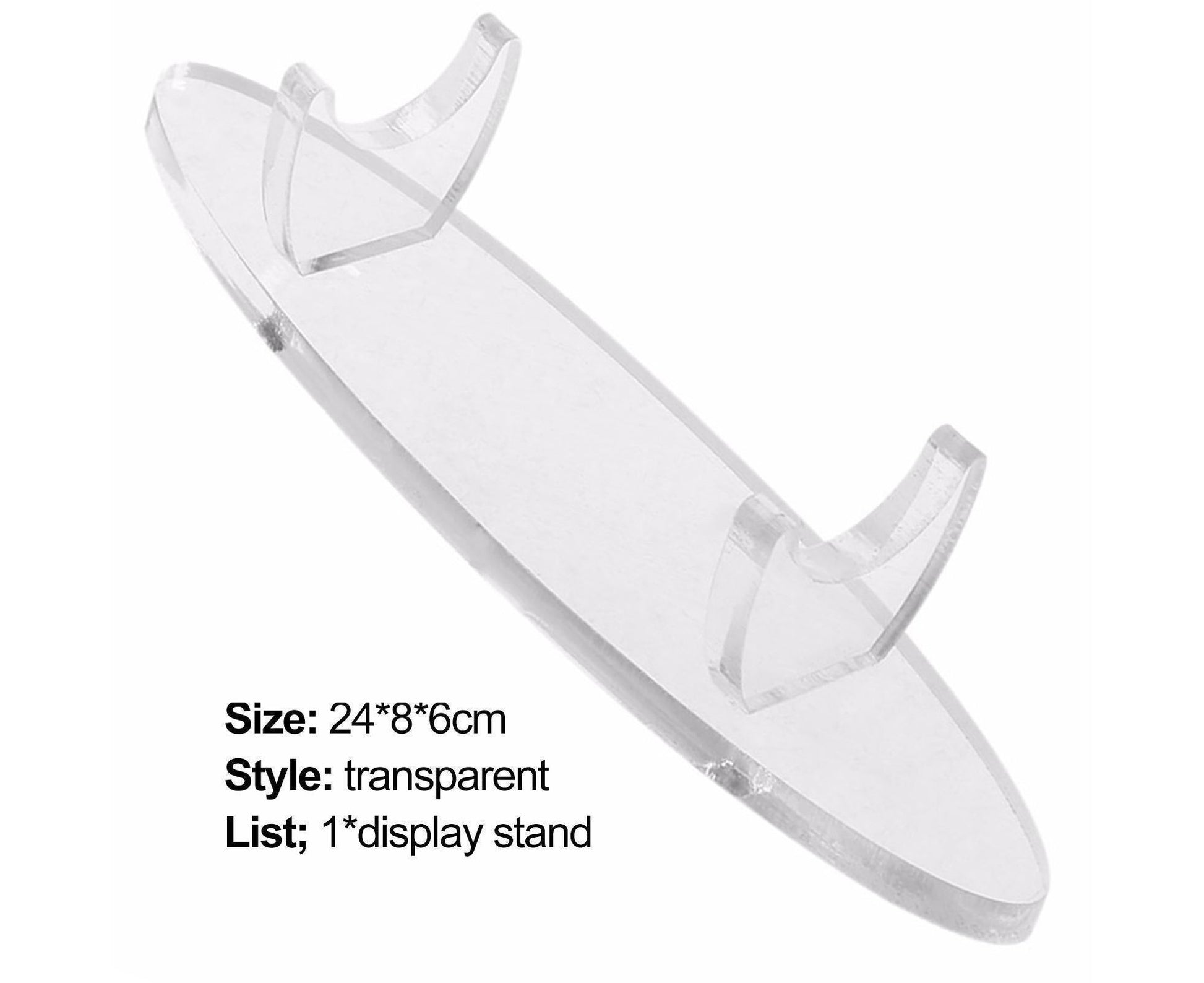 Showing Stand Sturdy Decorative 8mm Acrylic Durable Display Stand for Living Room-Transparent V1263-JX-442