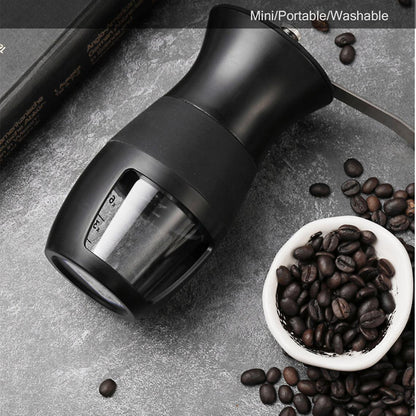 Manual Coffee Grinder - Portable Hand Coffee Mill with Bean Spike for Home Kitchen V1263-JX-4422