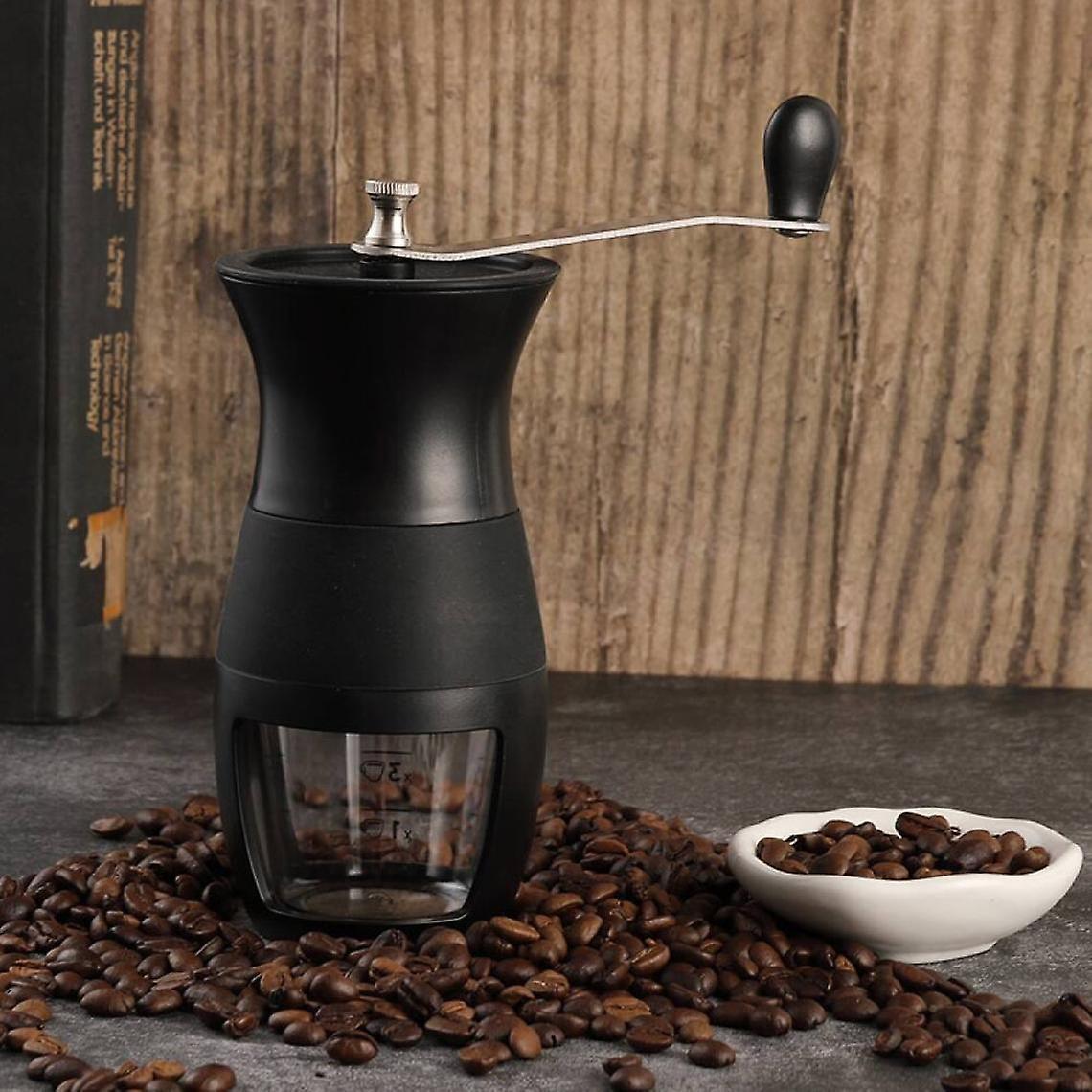 Manual Coffee Grinder - Portable Hand Coffee Mill with Bean Spike for Home Kitchen V1263-JX-4422