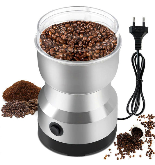 Electric Coffee Grinder - Stainless Steel Portable Spice Grinder for Coffee Beans V1263-JX-4423