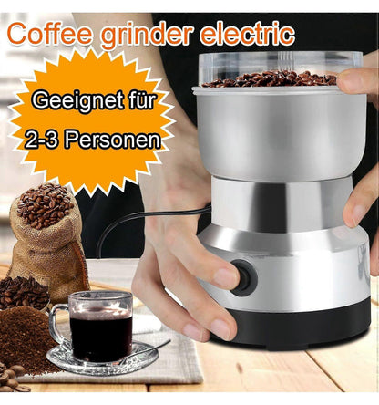 Electric Coffee Grinder - Stainless Steel Portable Spice Grinder for Coffee Beans V1263-JX-4423