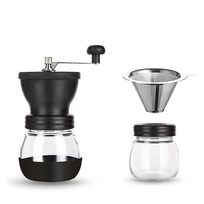 Ceramic Bean Coffee Grinder - Kitchen Manual Grinder with Compact Design V1263-JX-4433