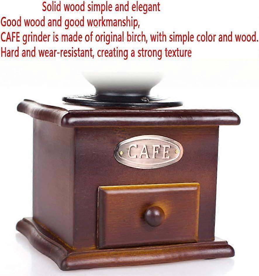 Vintage Hand Coffee Grinder - Manual Crank Flower Grinder with Classic Design V1263-JX-4435