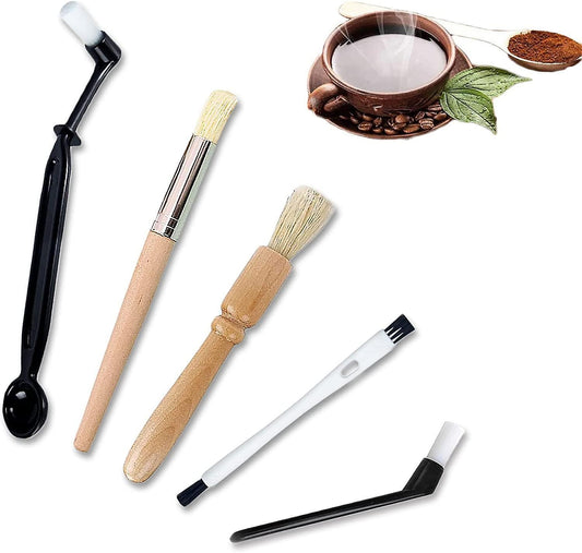 5pcs Coffee Grinder Cleaning Brushes - For Grinders, Espresso Machines & Tools V1263-JX-4437