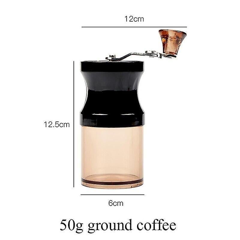 Mini Manual Coffee Grinder - Acrylic Hand Grinder with Adjustable Ceramic Burr V1263-JX-4440