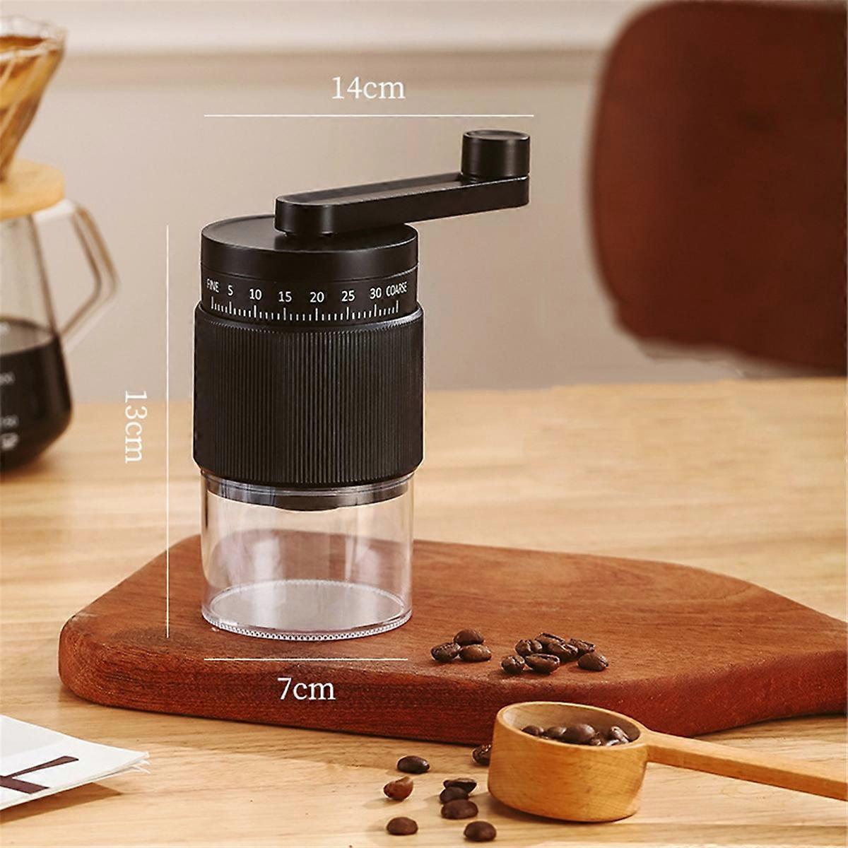 Hand-Crank Coffee Grinder - Small Manual Bean Grinder with Vintage Design V1263-JX-4444