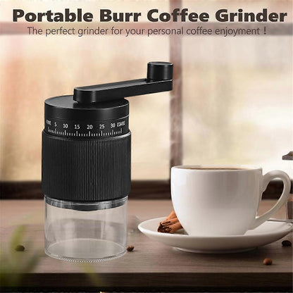 Hand-Crank Coffee Grinder - Small Manual Bean Grinder with Vintage Design V1263-JX-4444