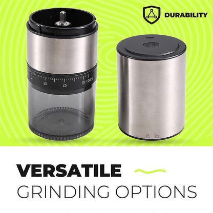 Electric Coffee Grinder - Rechargeable USB Bean Mill, Portable Automatic Grinder V1263-JX-4446