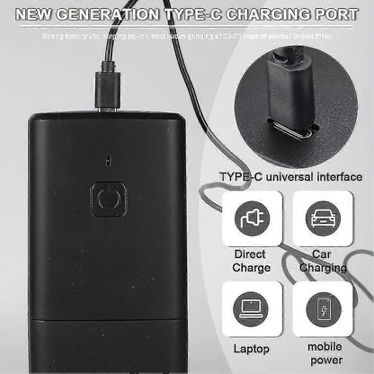 Portable Electric Coffee Grinder - USB Rechargeable, Adjustable Grind, 1300mAh Battery V1263-JX-4447