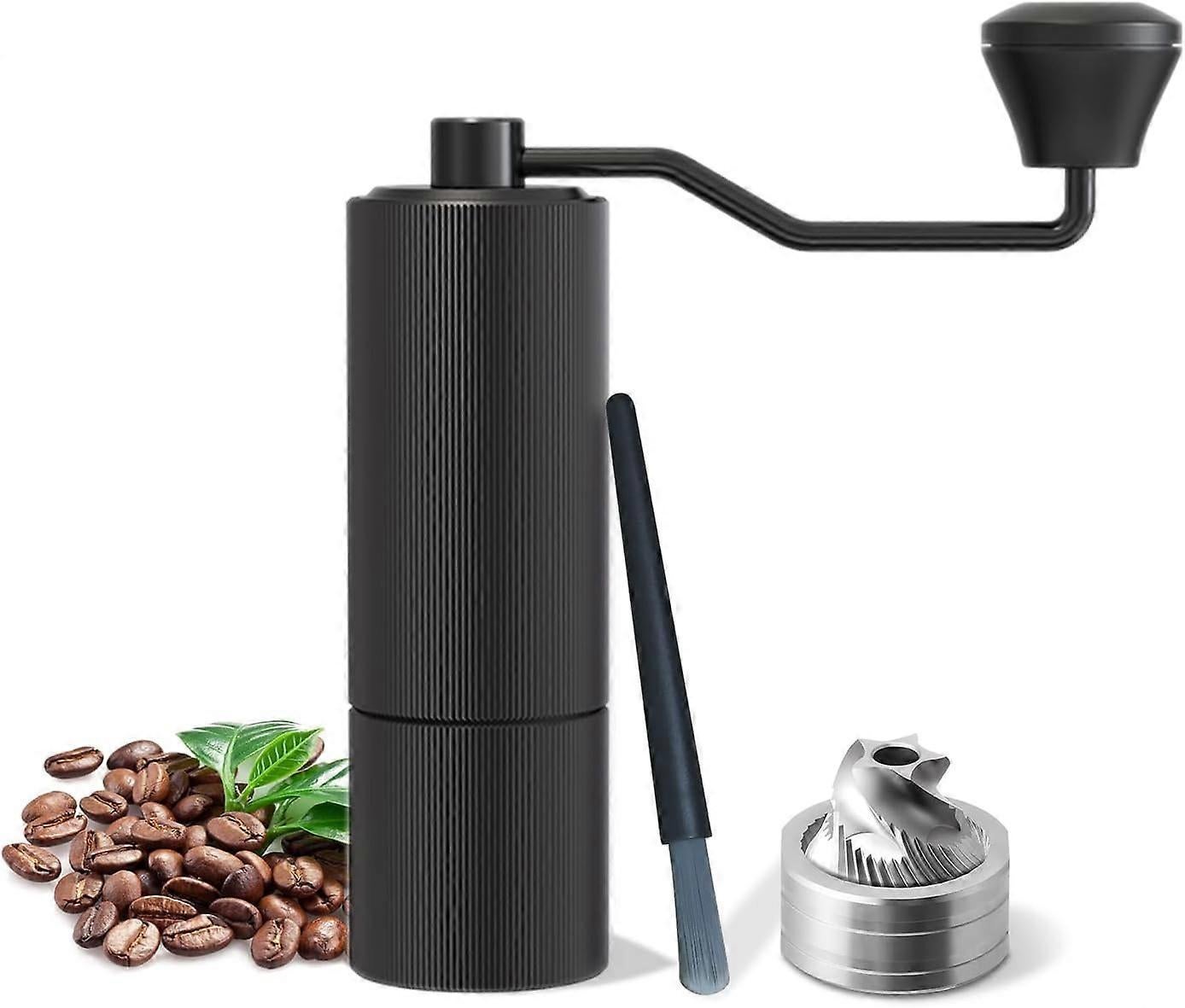 Manual Coffee Grinder - Adjustable Stainless Steel Hand Crank Coffee Mill, Portable V1263-JX-4451