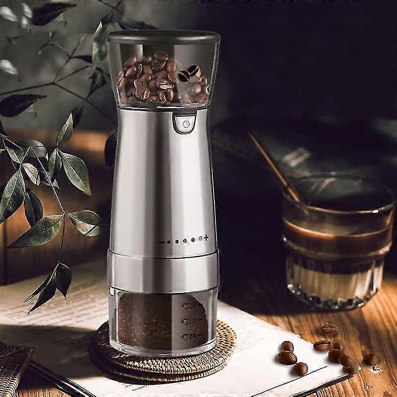 Electric Coffee Grinder - Portable Automatic Bean Grinder for Coffee & Spices V1263-JX-4453