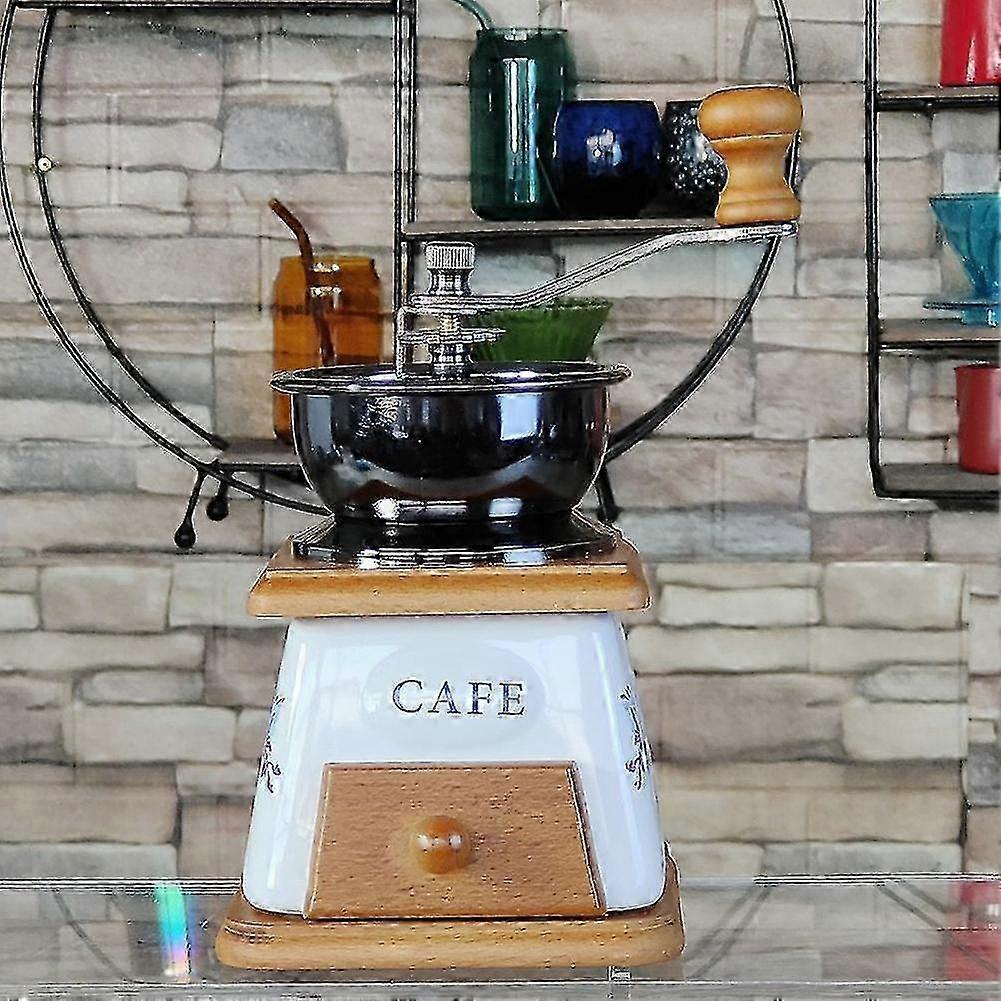 Manual Coffee Grinder - Compact Ceramic Hand Mill for Household Use V1263-JX-4459