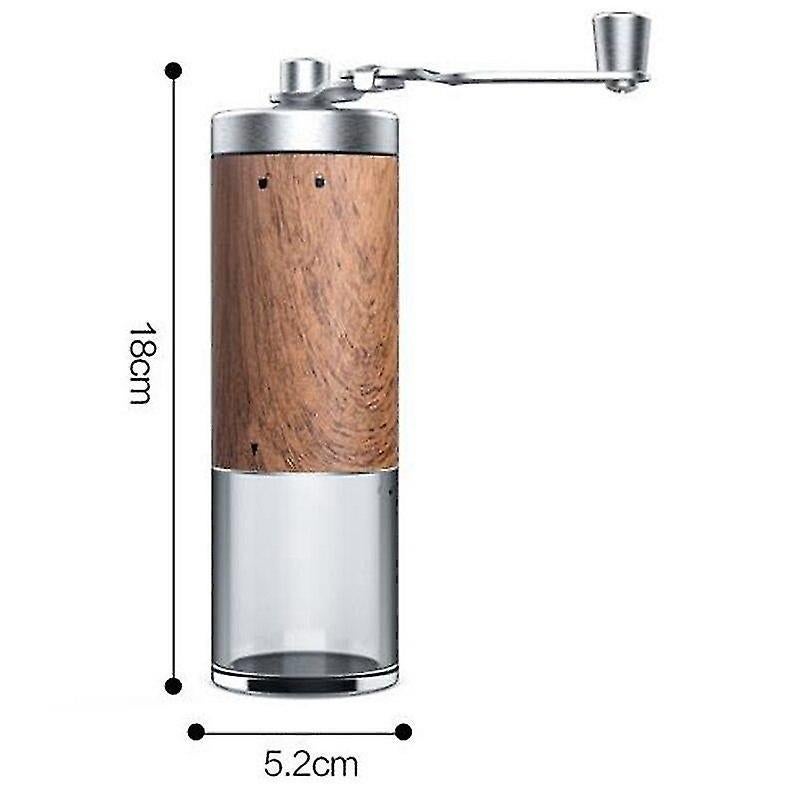 Manual Coffee Grinder - Burr Hand Mill, Portable Grinder for Travel and Camping V1263-JX-4462