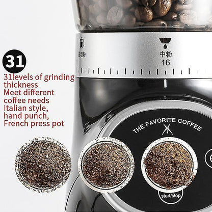 Electric Coffee Grinder - Multifunction Bean Mill for Household Coffee Brewing V1263-JX-4464