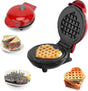 Mini Waffle Maker - Round Nonstick Waffle Machine for Breakfast & Snacks, Small Waffle Maker V1263-JX-4465