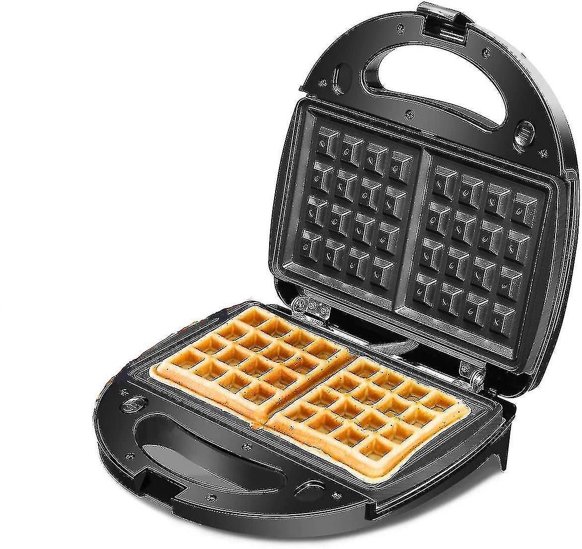 Waffle & Sandwich Maker - 2-in-1 Waffle Iron Panini Press Toaster Breakfast Machine V1263-JX-4467