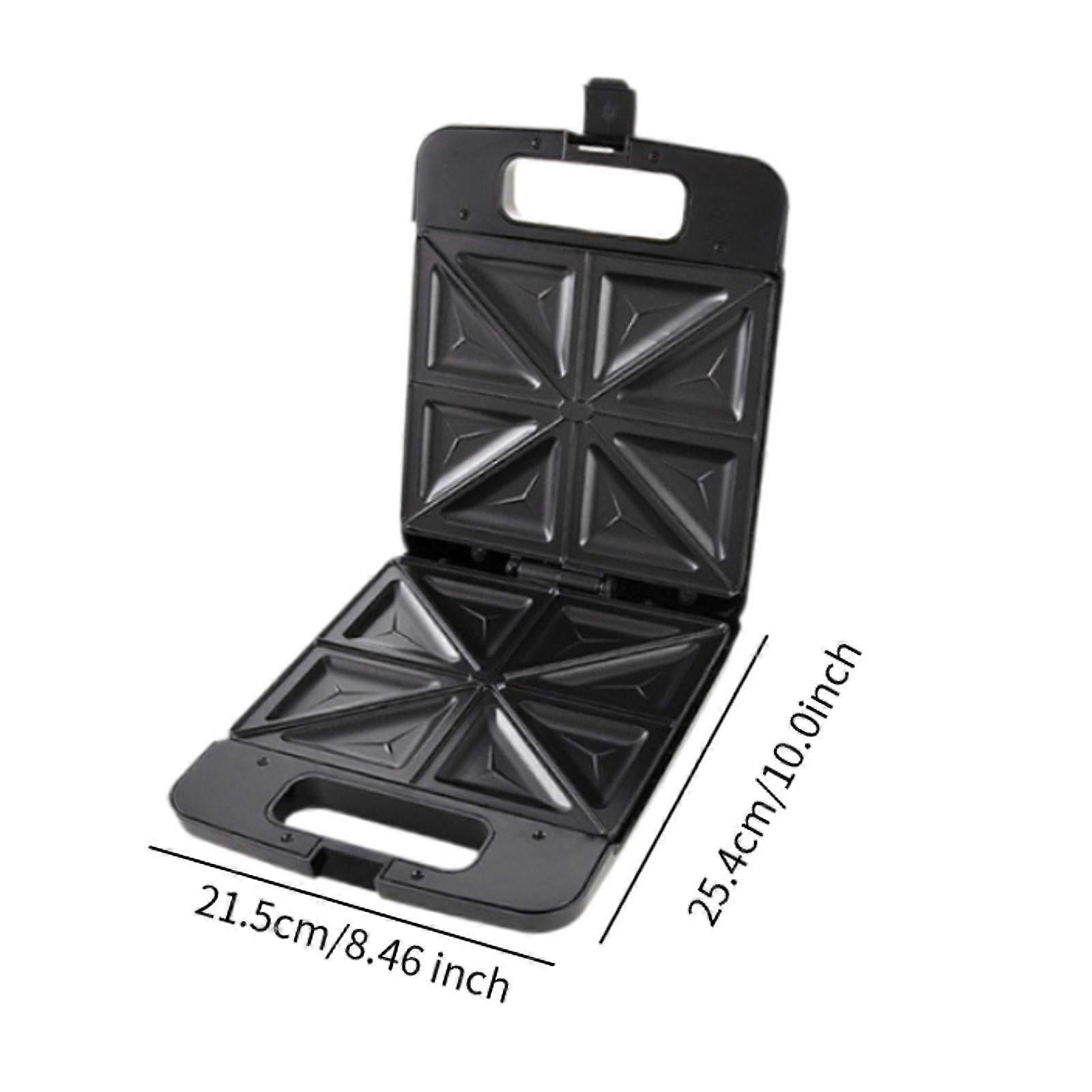 Triangle Waffle Maker with Handle - Portable Nonstick Waffle Iron for Home & Restaurant V1263-JX-4468