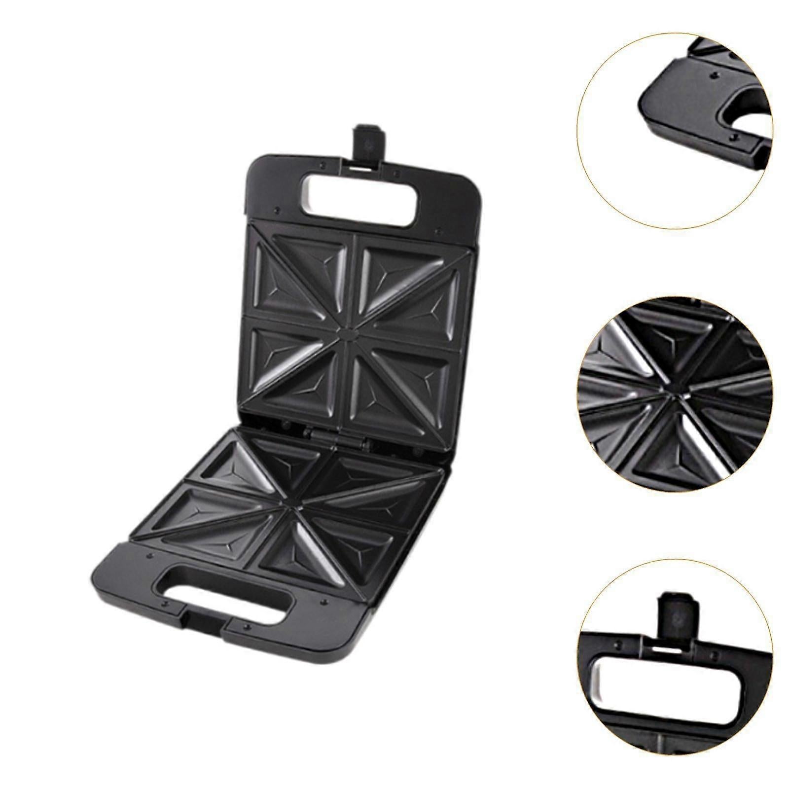 Triangle Waffle Maker with Handle - Portable Nonstick Waffle Iron for Home & Restaurant V1263-JX-4468