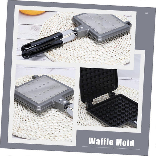 Waffle Mold Pan - Aluminum Nonstick Waffle Baking Dish for DIY Breakfast Waffles V1263-JX-4471