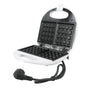 750W Mini Waffle Maker - Nonstick Aluminum Alloy Waffle Iron for Breakfast, Easy to Use V1263-JX-4478