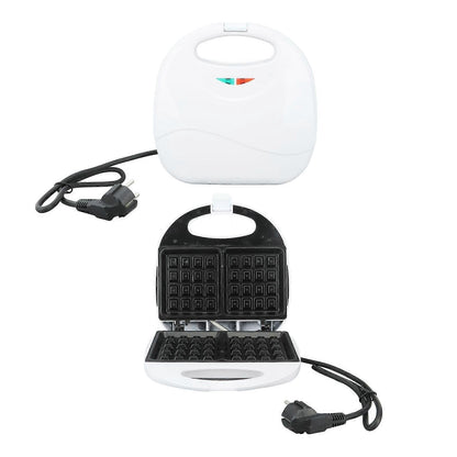 750W Mini Waffle Maker - Nonstick Aluminum Alloy Waffle Iron for Breakfast, Easy to Use V1263-JX-4478