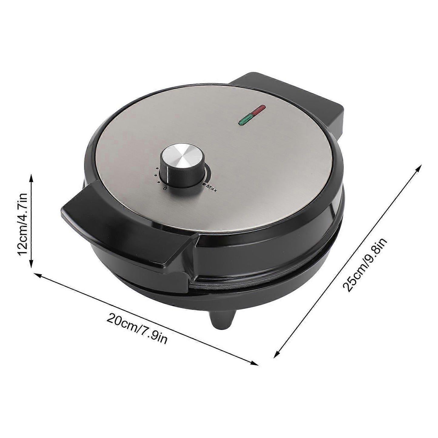 1000W Waffle Maker - Dual Sided Adjustable Temperature Nonstick Breakfast Waffle Machine V1263-JX-4481