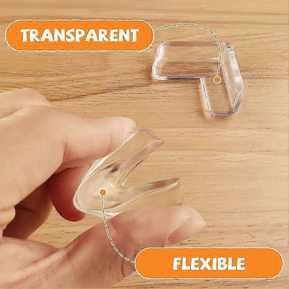 5pcs Soft Transparent Table Corner Protectors - Babies security Furniture Guards, Odorless Material V1263-JX-4488