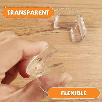 5pcs Soft Transparent Table Corner Protectors - Babies security Furniture Guards, Odorless Material V1263-JX-4488
