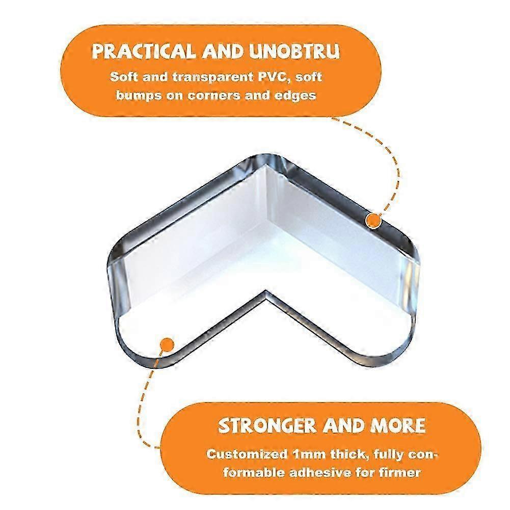 5pcs Soft Transparent Table Corner Protectors - Babies security Furniture Guards, Odorless Material V1263-JX-4488