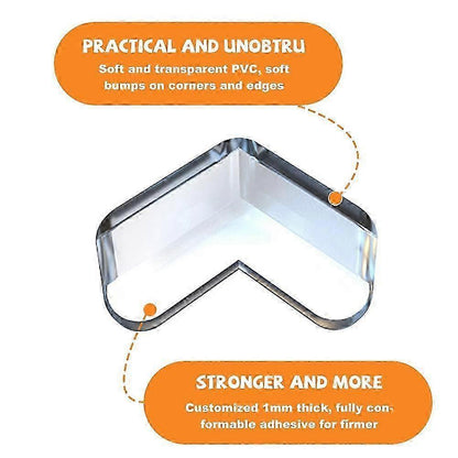 5pcs Soft Transparent Table Corner Protectors - Babies security Furniture Guards, Odorless Material V1263-JX-4488