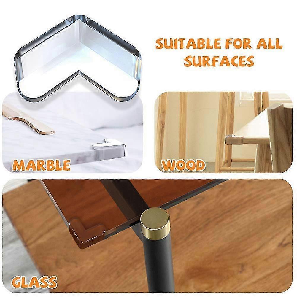 5pcs Soft Transparent Table Corner Protectors - Babies security Furniture Guards, Odorless Material V1263-JX-4488
