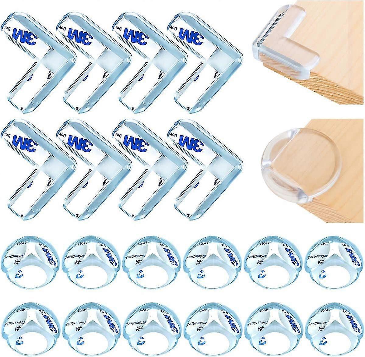 20pcs Table Corner Protectors - Clear Shockproof Babies Furniture Edge Guards for Home security V1263-JX-4490