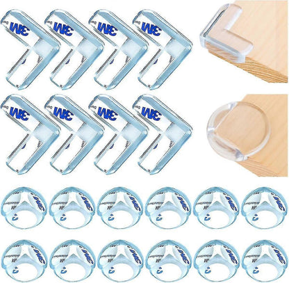20pcs Table Corner Protectors - Clear Shockproof Babies Furniture Edge Guards for Home security V1263-JX-4490
