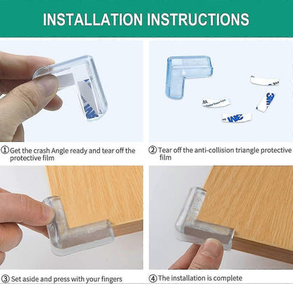 20pcs Table Corner Protectors - Clear Shockproof Babies Furniture Edge Guards for Home security V1263-JX-4490