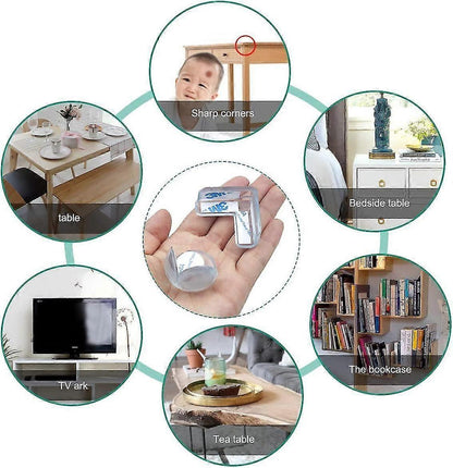 20pcs Table Corner Protectors - Clear Shockproof Babies Furniture Edge Guards for Home security V1263-JX-4490