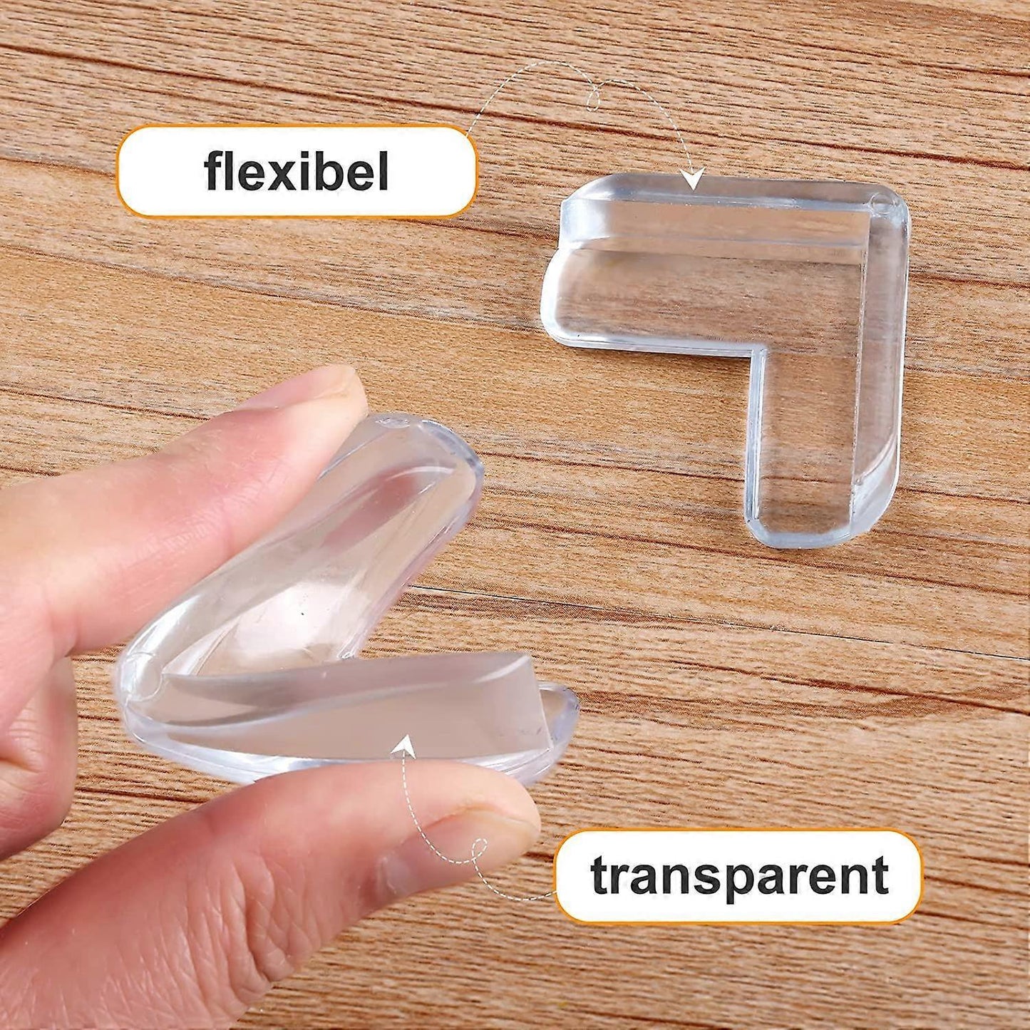 20pcs Transparent Babies Table Corner Protectors - Thickened Furniture Guards for Babies V1263-JX-4491