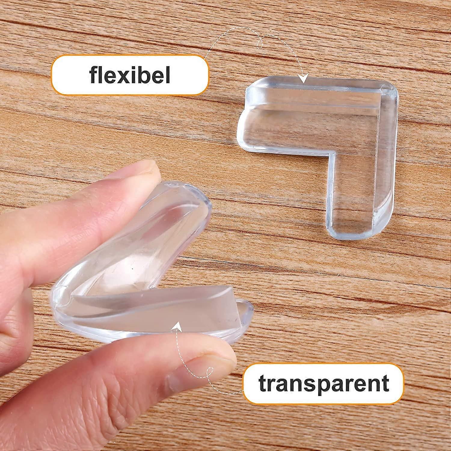 20pcs Transparent Babies Table Corner Protectors - Thickened Furniture Guards for Babies V1263-JX-4491