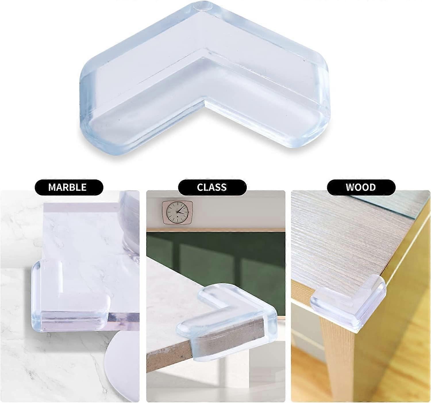 20pcs Transparent Babies Table Corner Protectors - Thickened Furniture Guards for Babies V1263-JX-4491