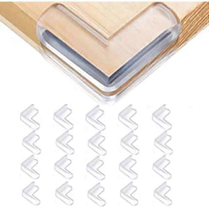 20pcs Glass Table Corner Protectors - Transparent Babies Proofing Edge Guards for Furniture V1263-JX-4492