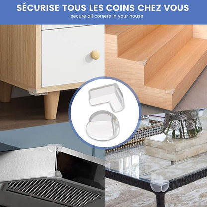16pcs Transparent Table & Furniture Corner Protectors - Clear Babies Edge Guards V1263-JX-4493