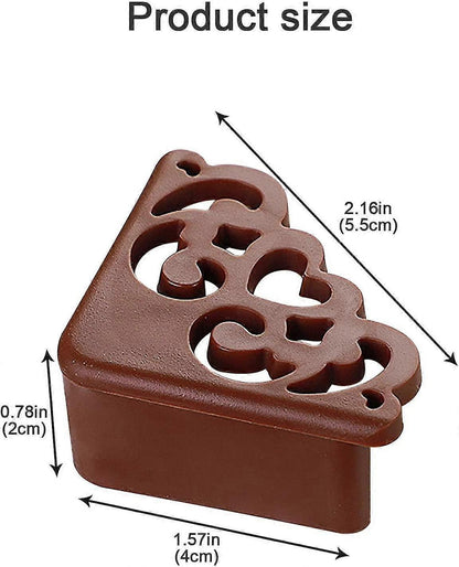 4pcs Silicone Table Corner Protectors - Babies Proofing Clear Guards for Furniture & Worktops V1263-JX-4497