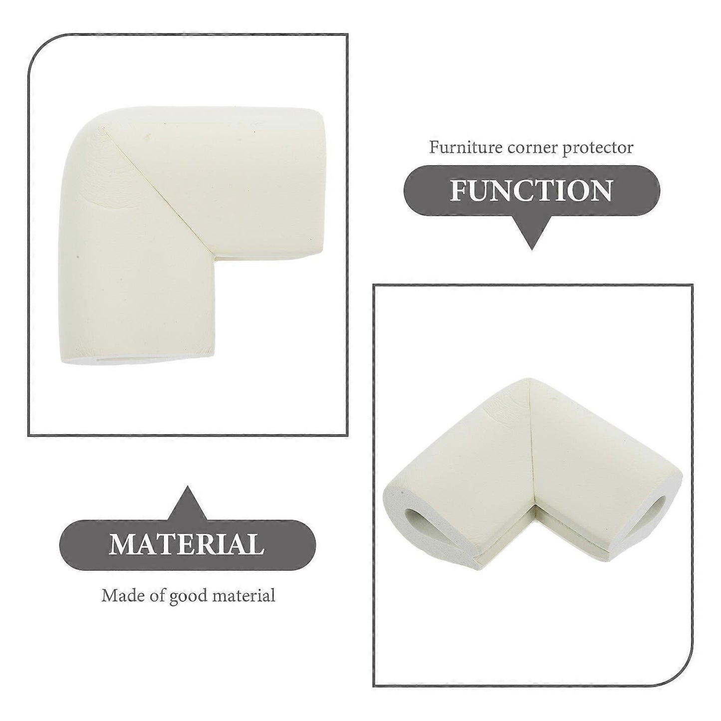 12pcs Foam Furniture Corner Protectors - Moving House Photo Frame Guards V1263-JX-4500