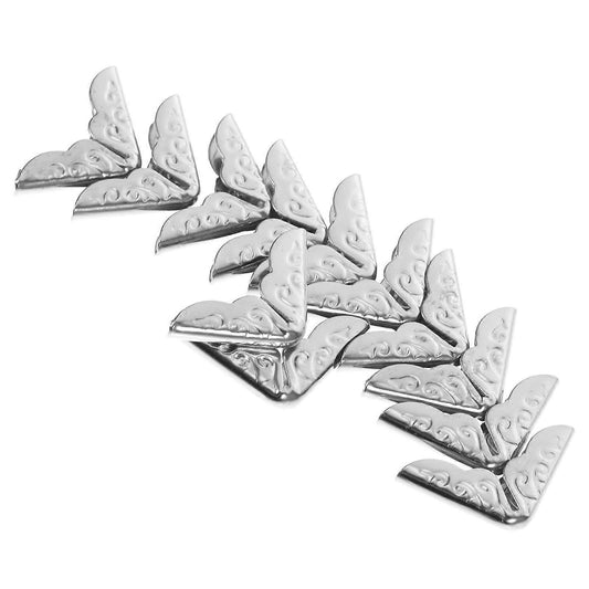 50pcs Vintage Metal Book Corner Protectors - Album, Journal, Scrapbook Decorative Guards V1263-JX-4501
