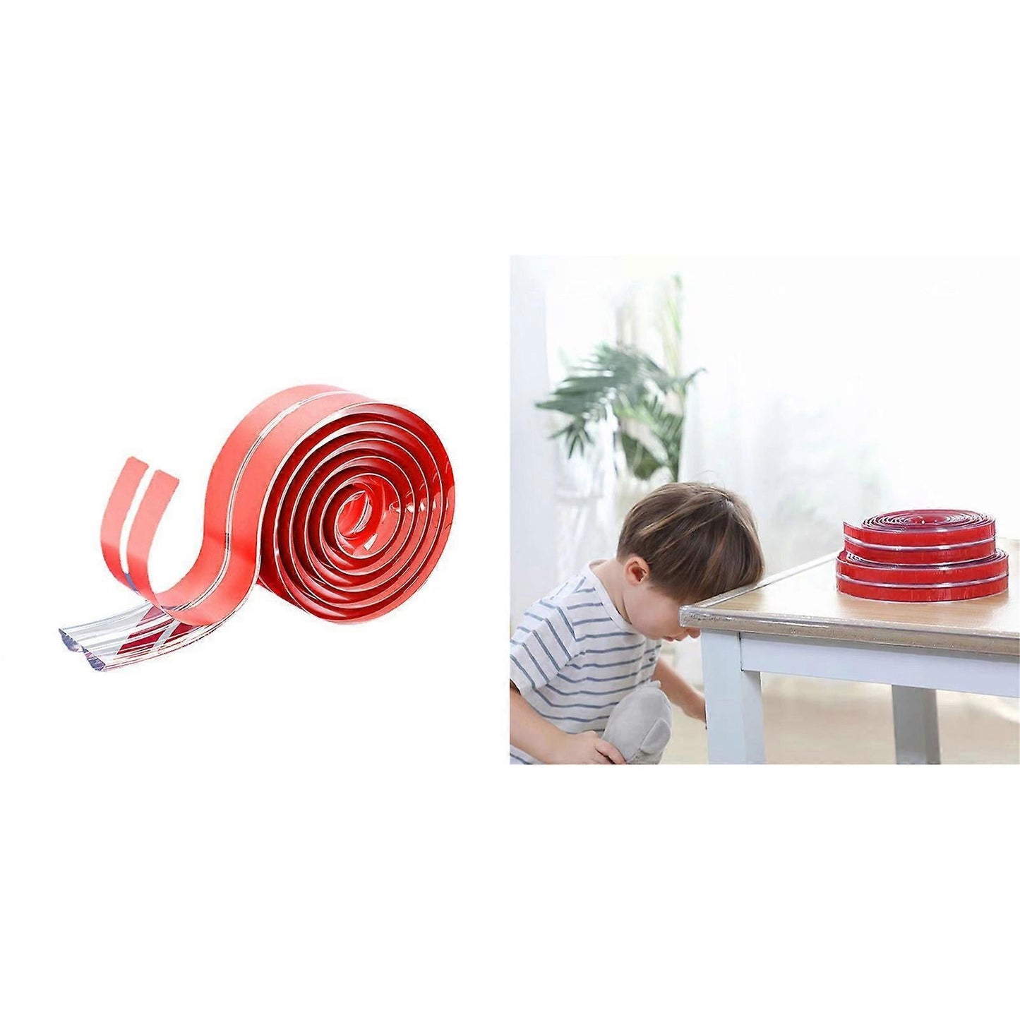 2M Shock Absorbing Corner Protectors - Clear Self-Adhesive security Edge Guard Strip V1263-JX-4507